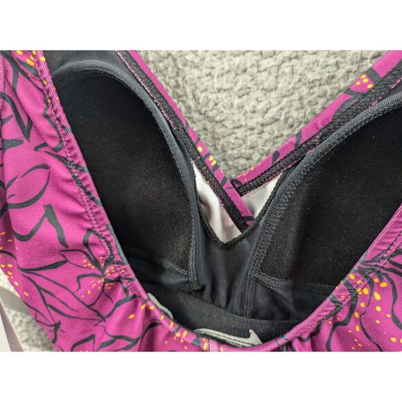 NWT Dolfin Aquashape Womens Moderate Ruched Front One Piece Swimsuit sz 6 - Picture 7 of 12